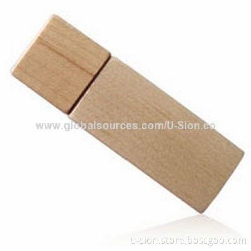 Wooden 1-64GB USB Flash Drives, Various Logos Printing Available, Support Plug-and-play Function